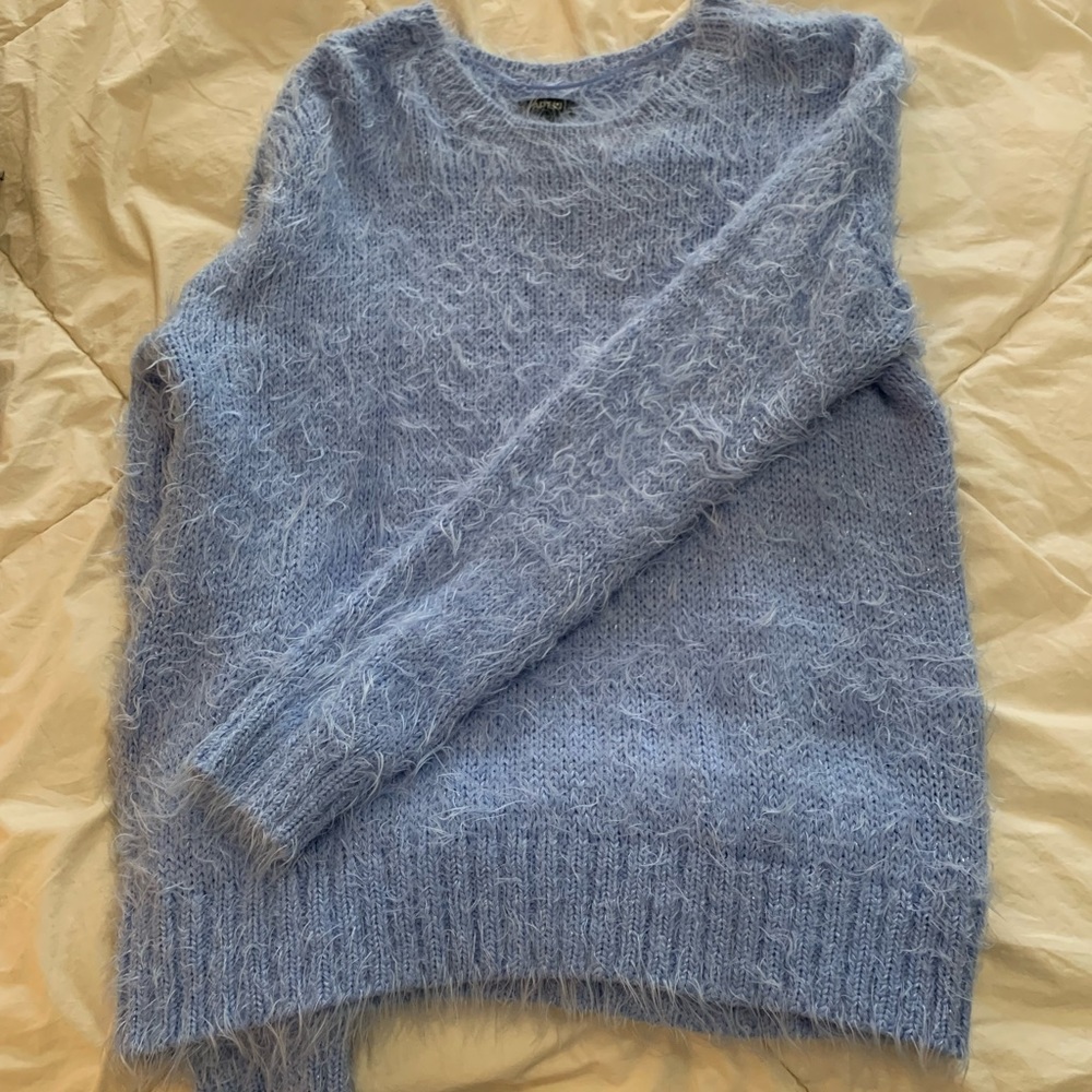 Apt 9 Eye lash sweater blue size XL